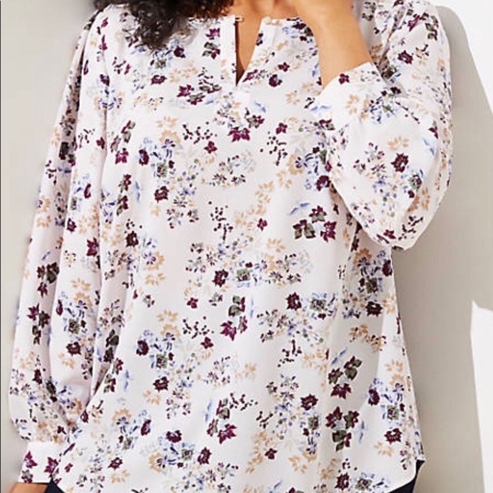 Loft floral blouse